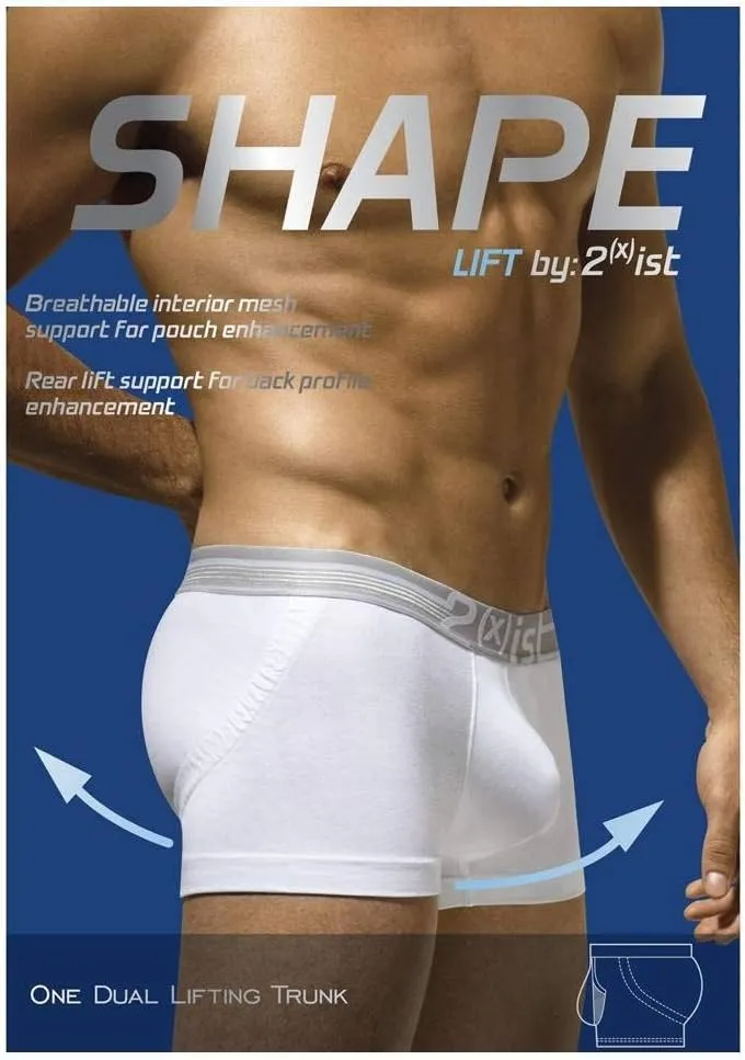2(X)IST mens Shapewear Lift No Show Trunk