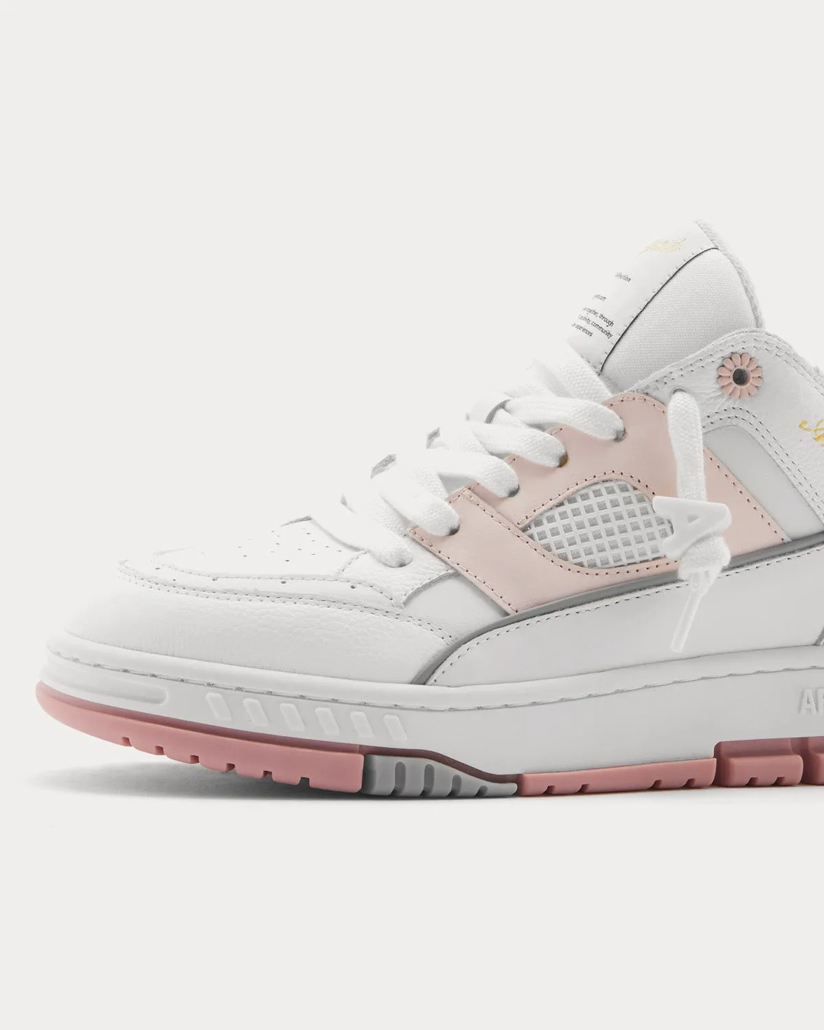 Area Lo White / Pink Low Top Sneakers