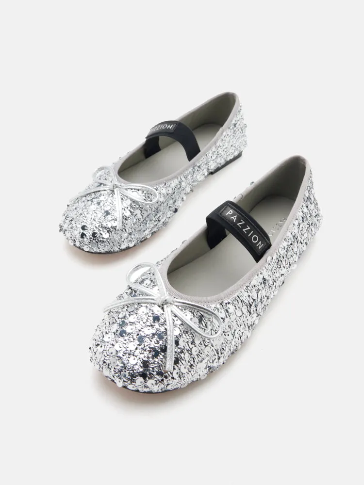 Ariya Sequinned Bow Mary Janes