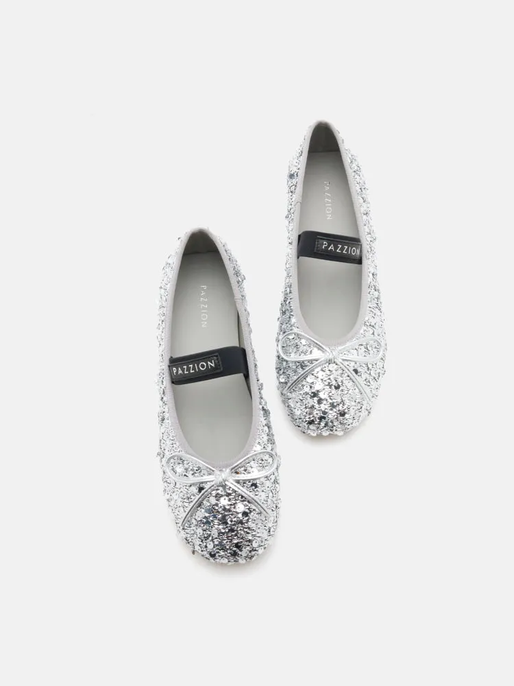 Ariya Sequinned Bow Mary Janes