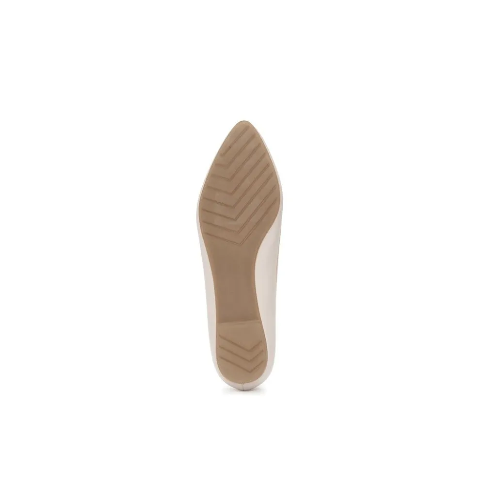 Audra Cream White Me Too Flat I-1-112237