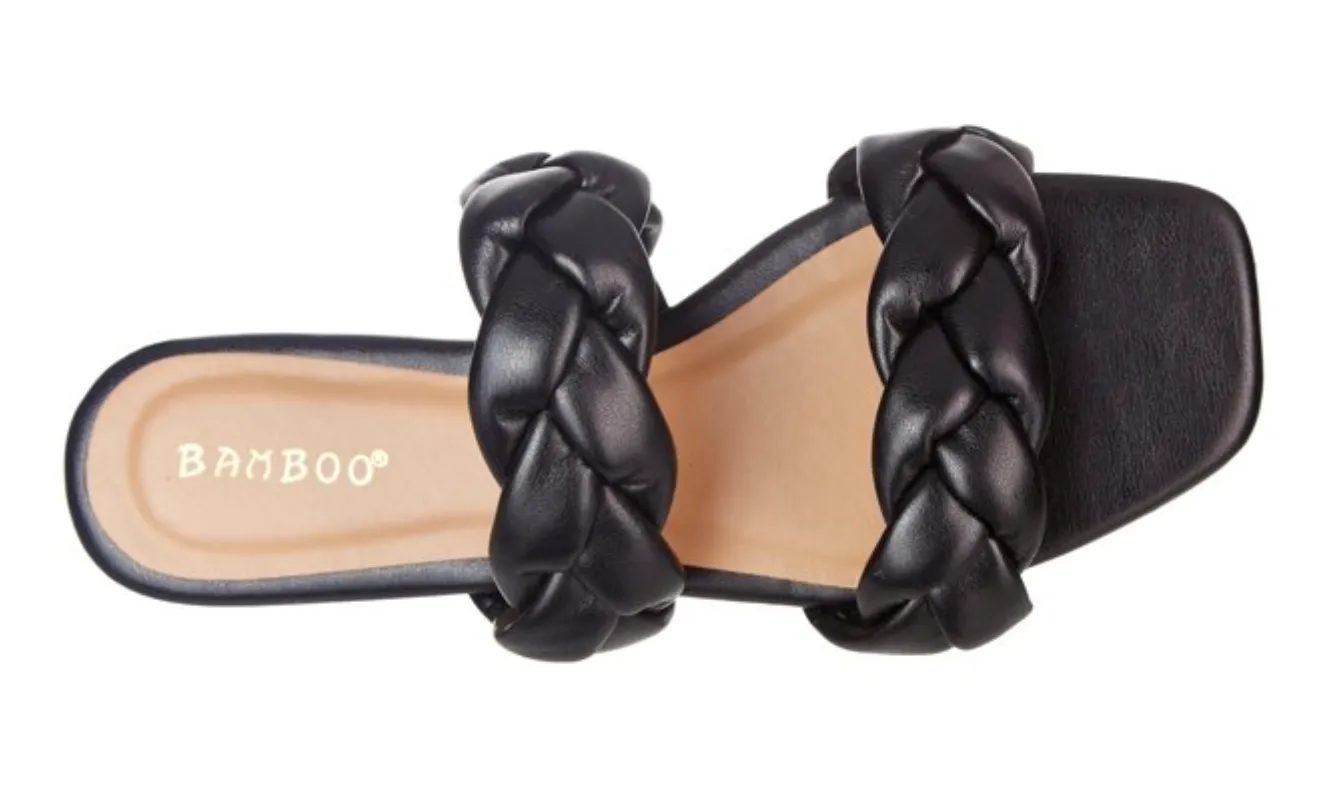 Bamboo Braided Flat Sandals