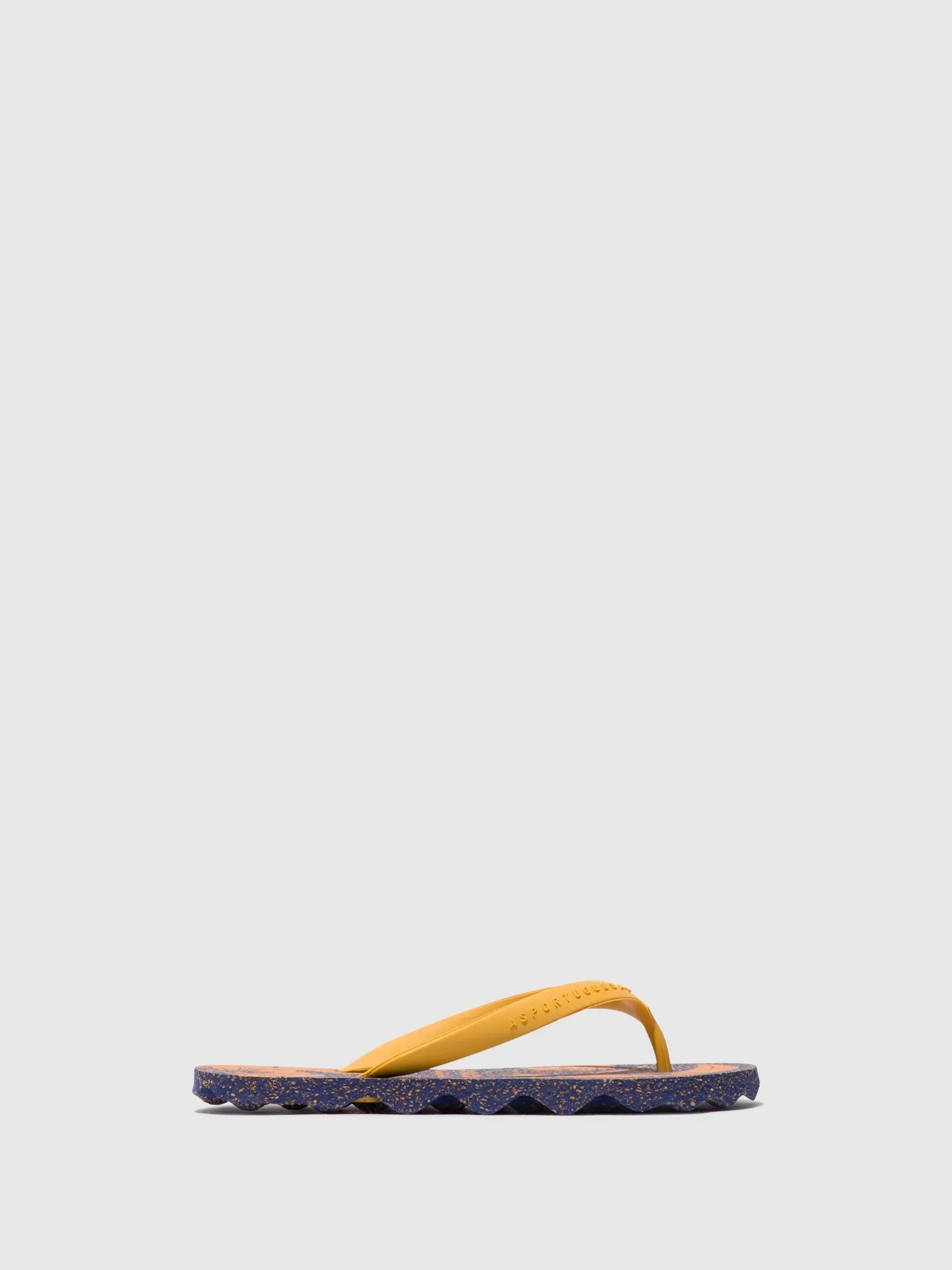 Beach Flip-Flops AMAZONIA Blue & yellow strap
