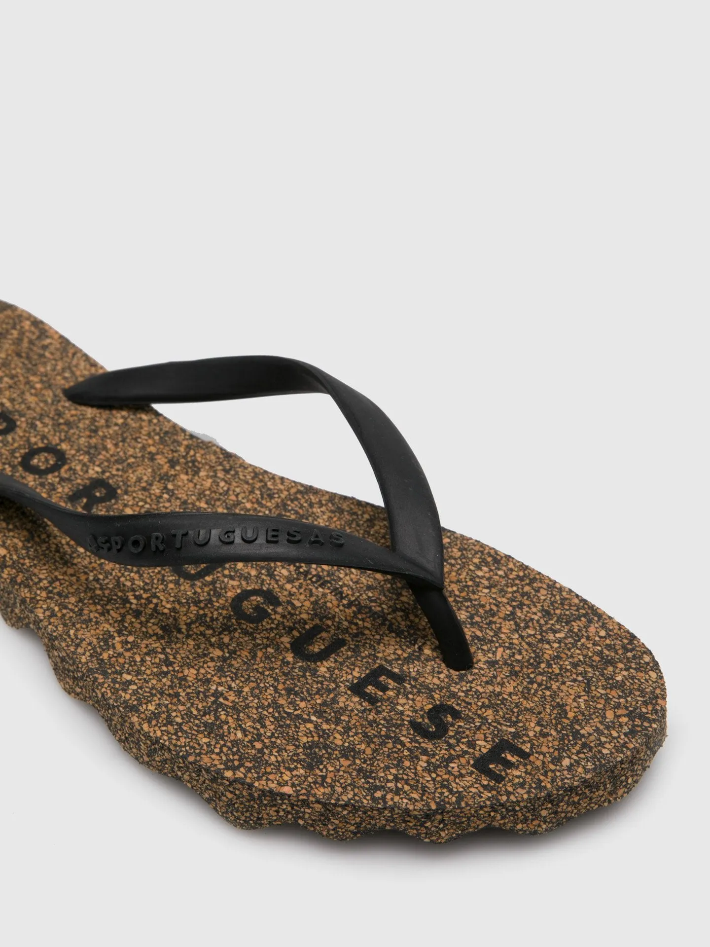 Beach Flip-Flops BASE Black & Rubber Strap