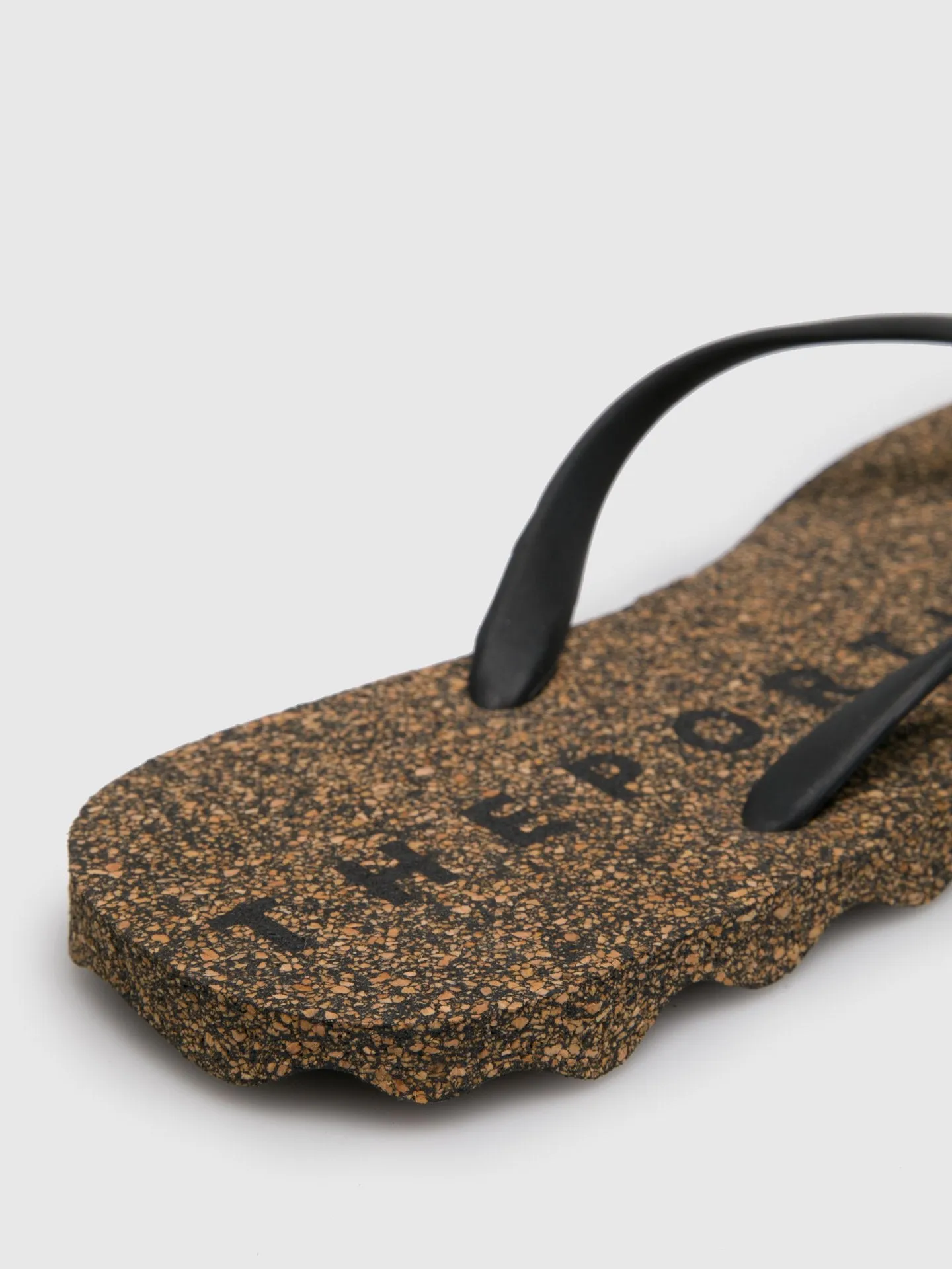 Beach Flip-Flops BASE Black & Rubber Strap