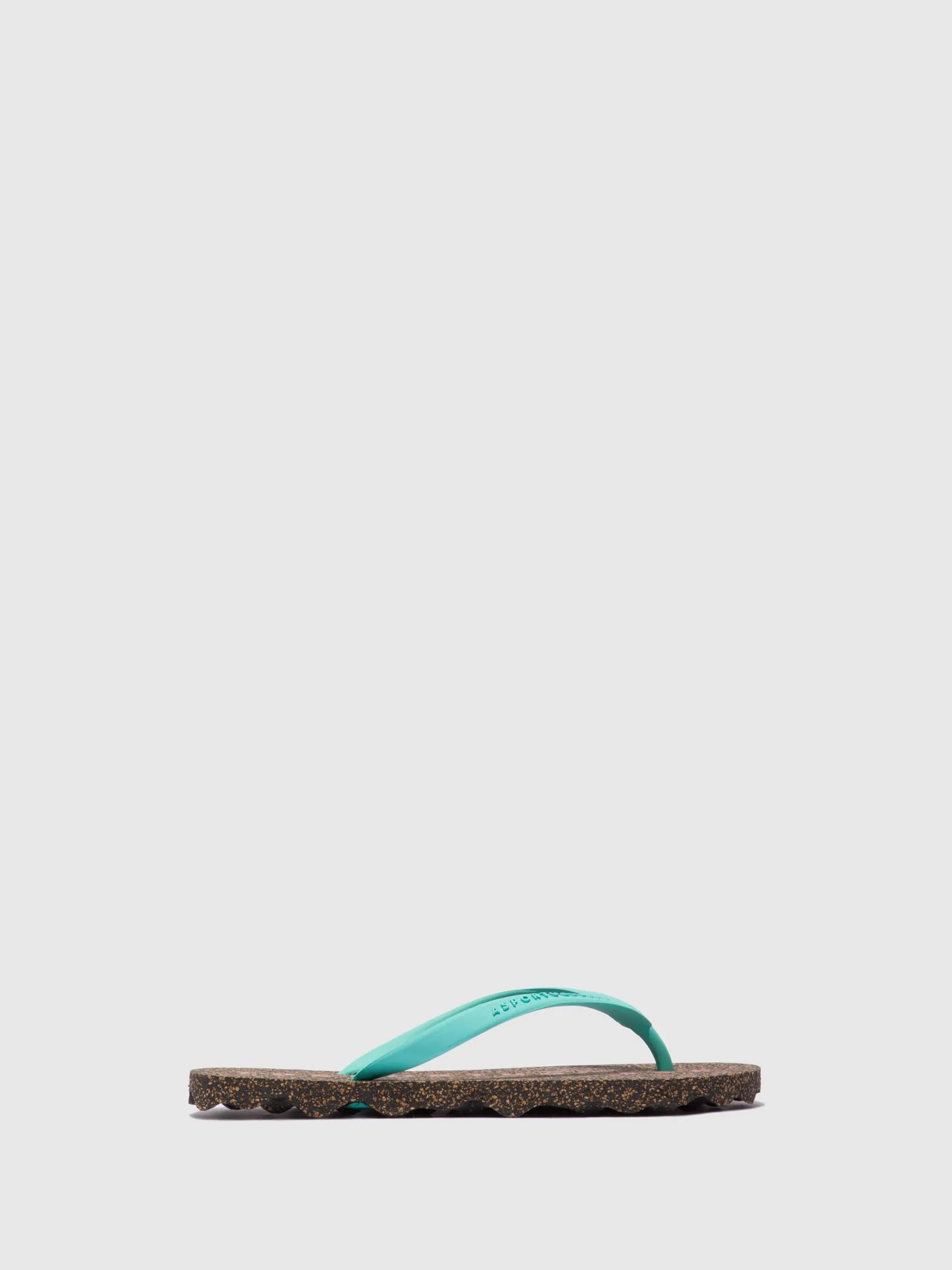 Beach Flip-Flops BASE Green Rubber Strap