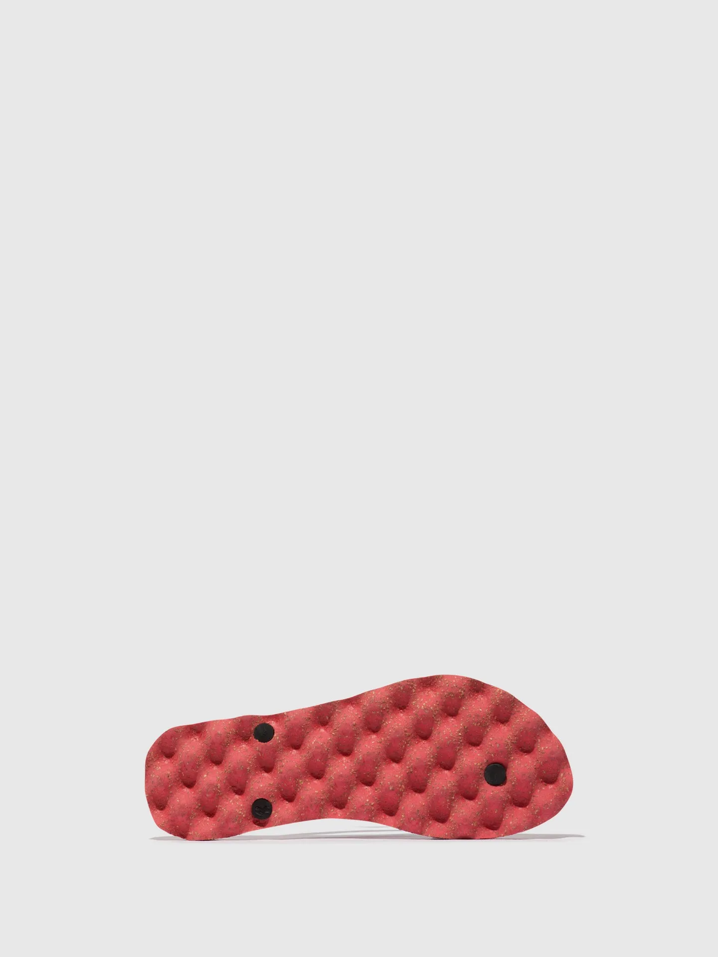 Beach Flip-Flops CORALS Red & black strap