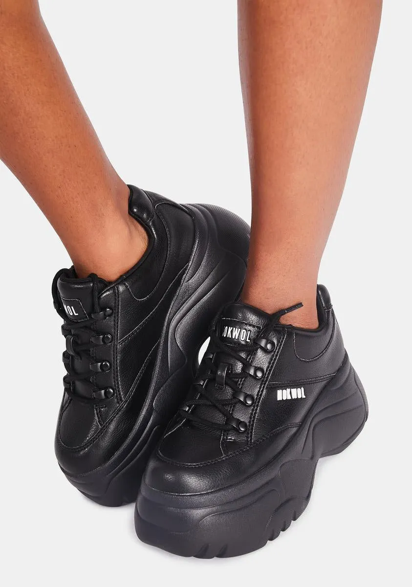 Black Scripter Platform Sneakers