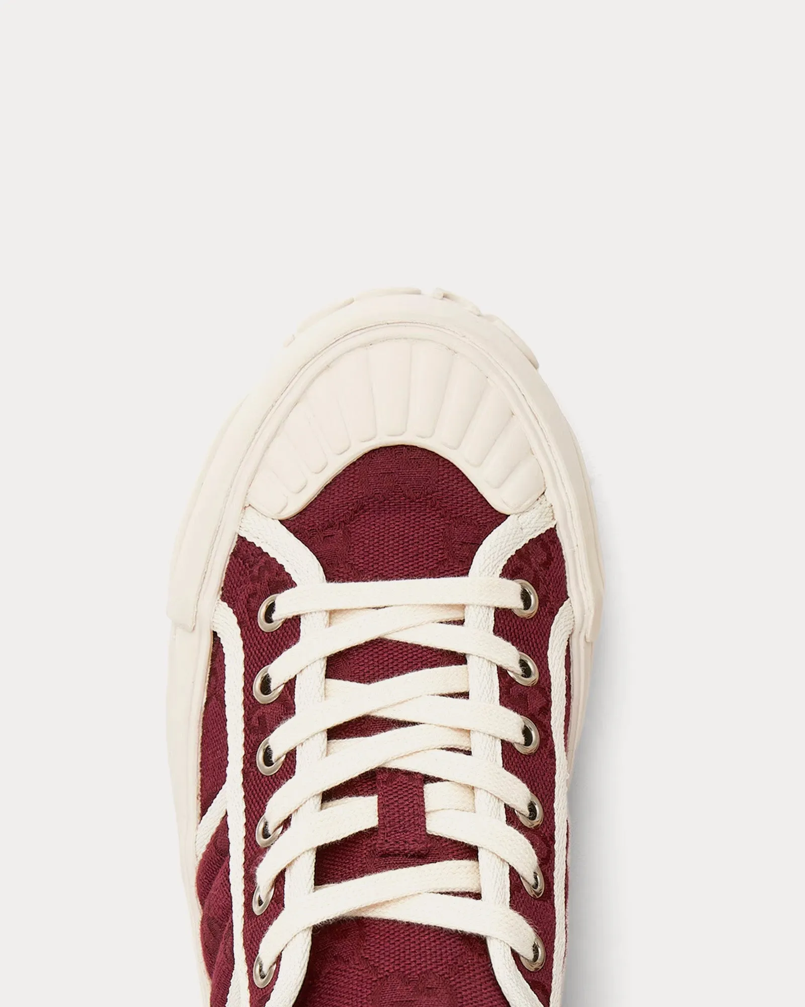Chunky GG Canvas Rosso Ancora Low Top Sneakers