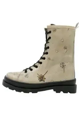 DOGO - Vegan Leather Beige Long Boots - There is always Hope Design