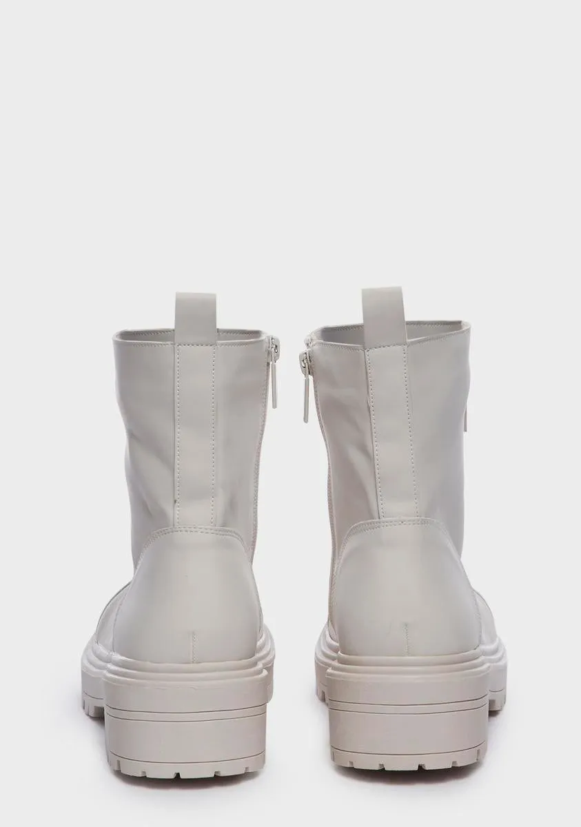 Down For Fun Lace Up Boots