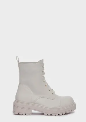 Down For Fun Lace Up Boots