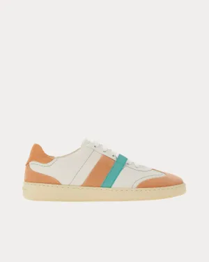 Fussbett Bandage Leather & Suede Amaretti / Optic White Low Top Sneakers