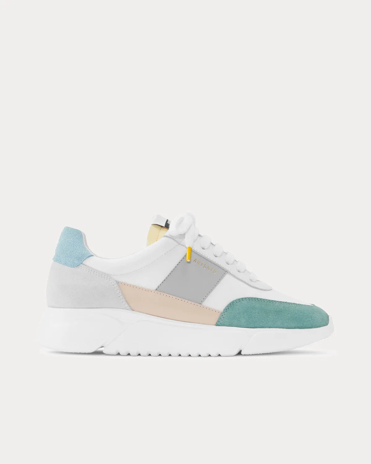 Genesis Vintage White / Grey / Green / Blue Low Top Sneakers