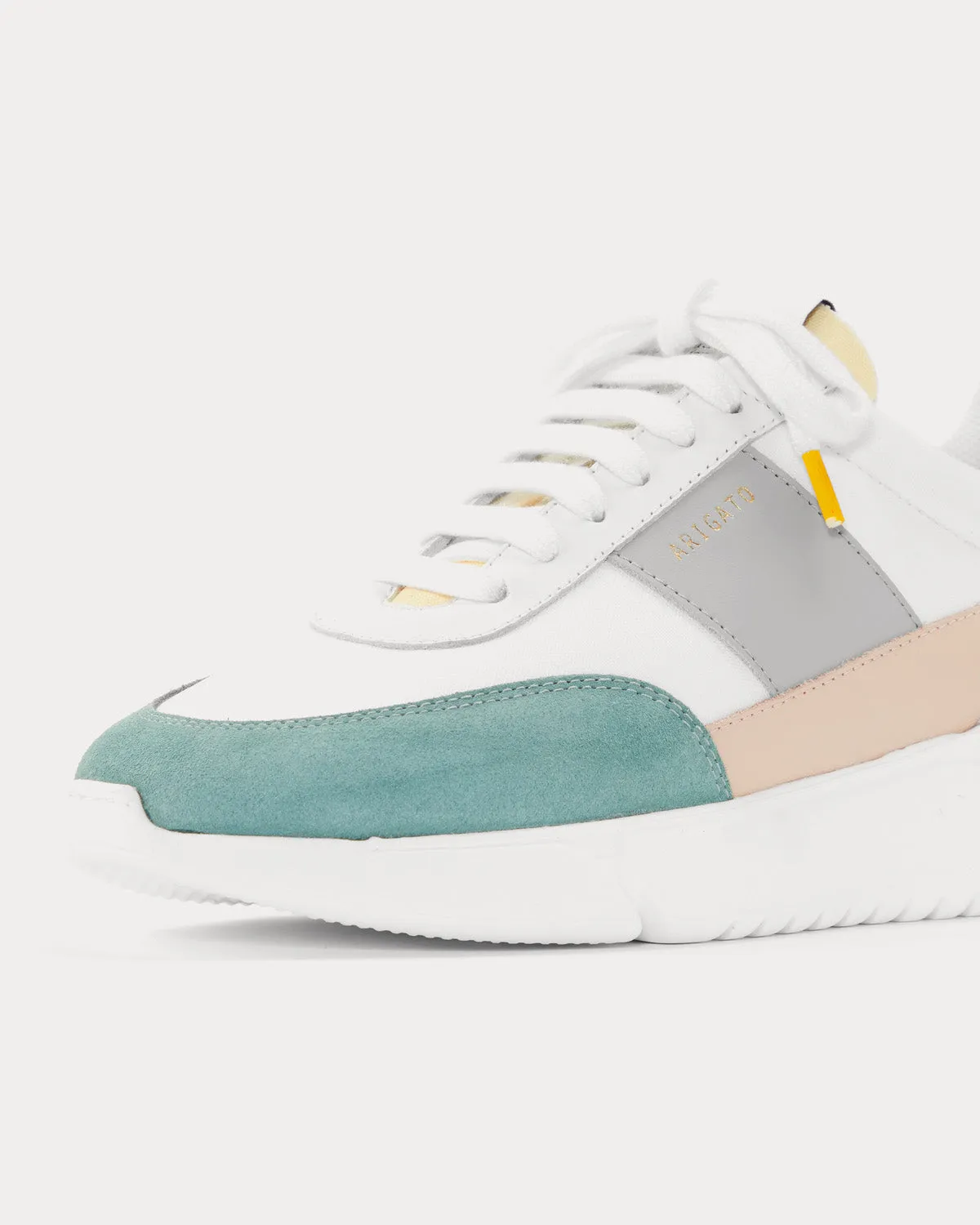 Genesis Vintage White / Grey / Green / Blue Low Top Sneakers