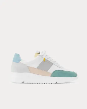 Genesis Vintage White / Grey / Green / Blue Low Top Sneakers