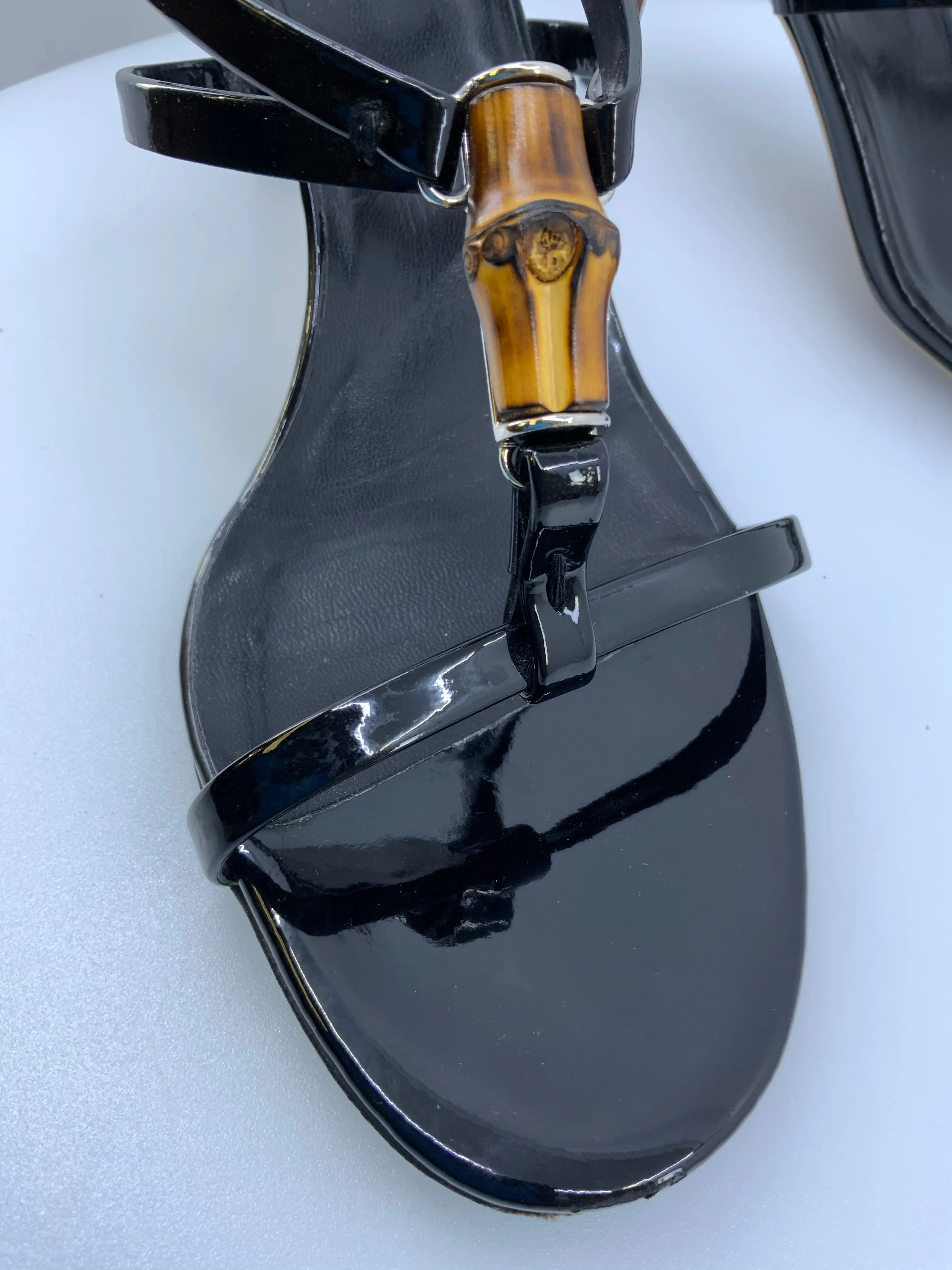 GUCCI STRAPY BAMBOO SANDALS
