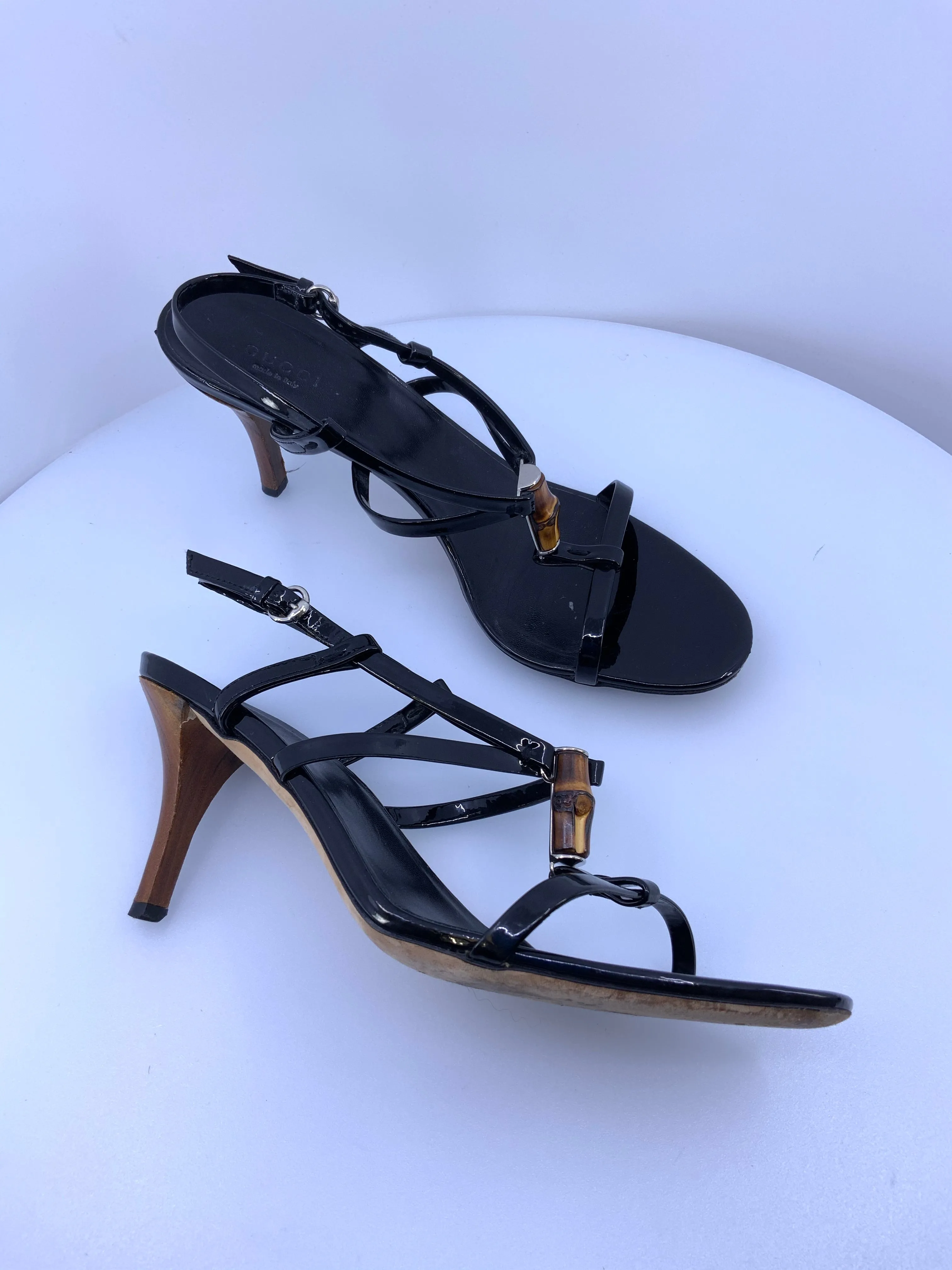 GUCCI STRAPY BAMBOO SANDALS