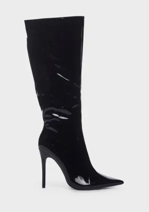 Horizon Patent Knee High Boots