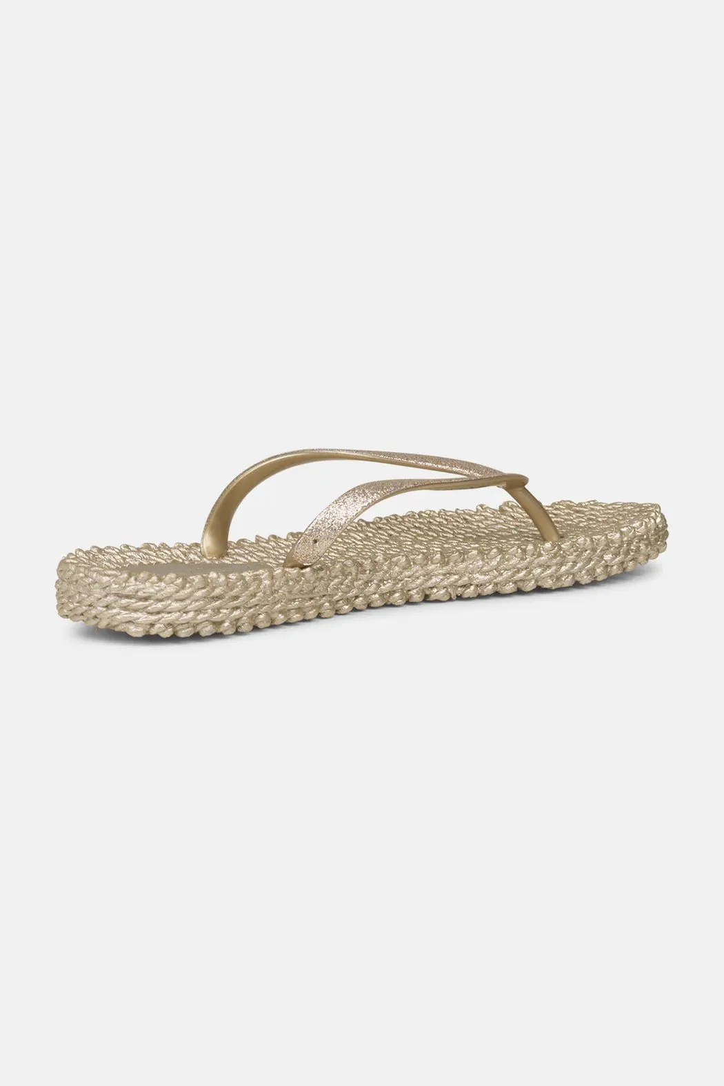 Il Jacobsen Flip Flops with Glitter Platin