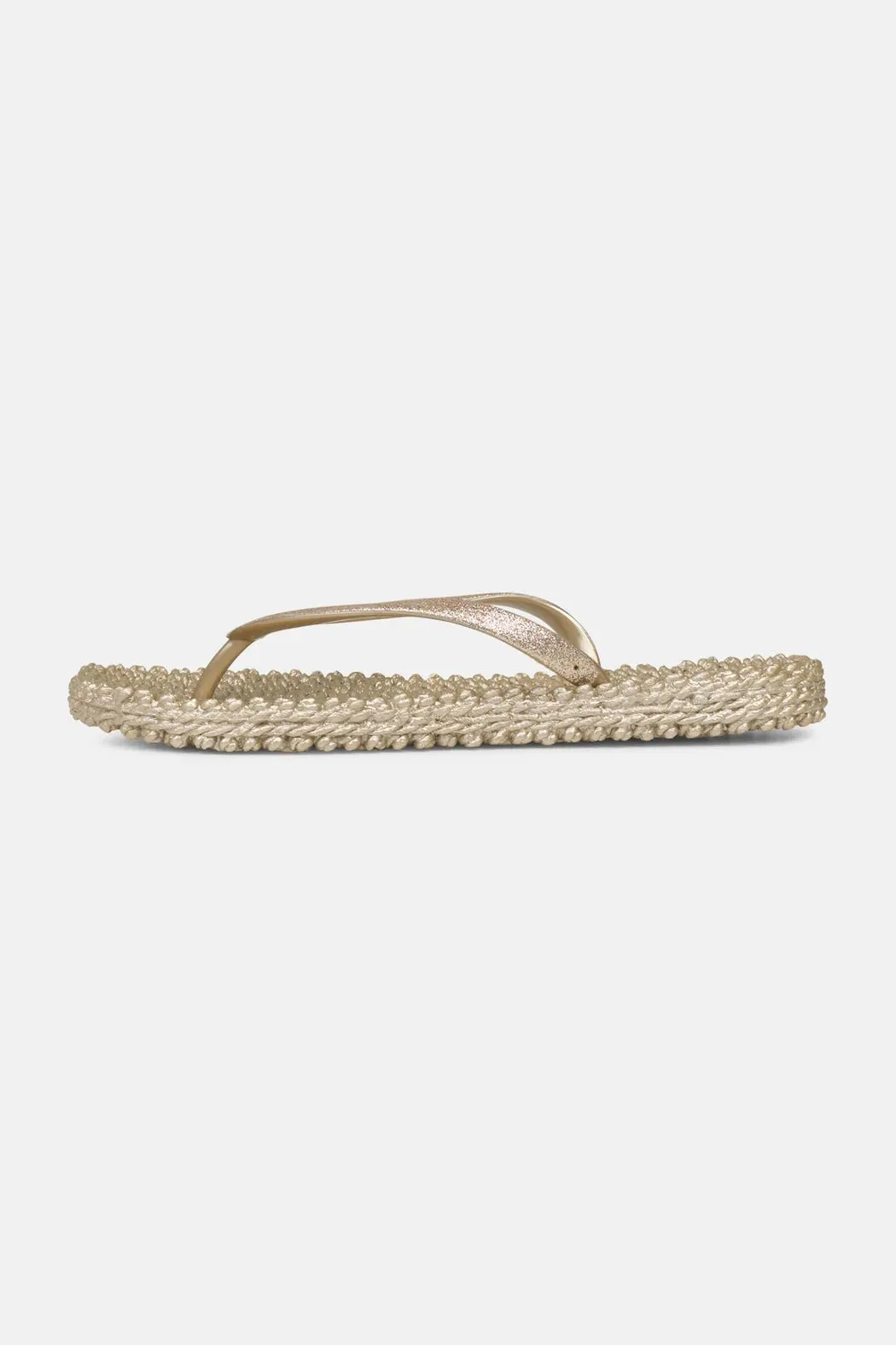 Il Jacobsen Flip Flops with Glitter Platin