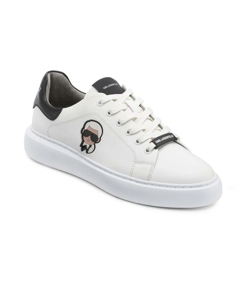 Karl Lagerfeld Men's Recycled Leather Sneakers Karl Lagerfeld, White