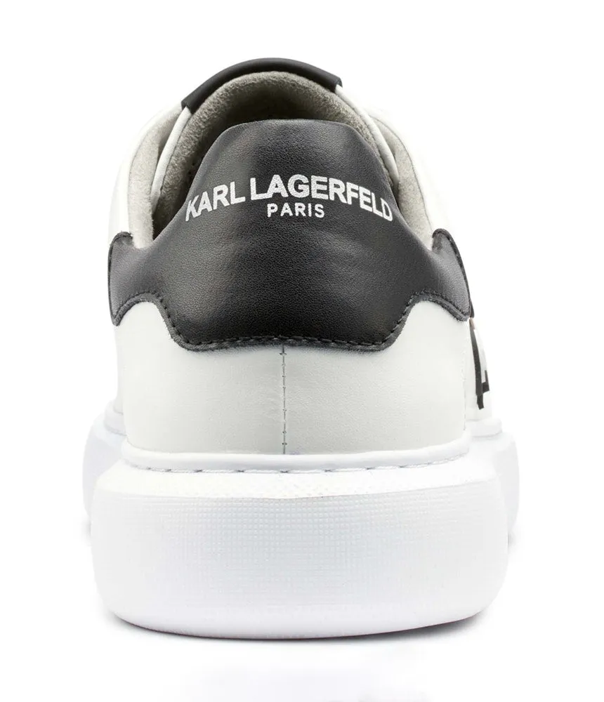 Karl Lagerfeld Men's Recycled Leather Sneakers Karl Lagerfeld, White