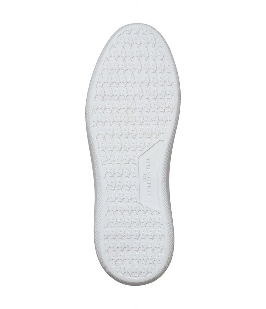Karl Lagerfeld Men's Recycled Leather Sneakers Karl Lagerfeld, White