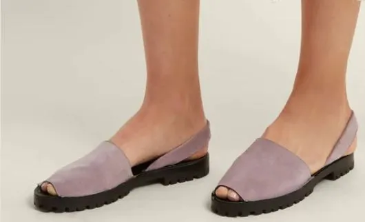 Lilac Suede Goya Slide