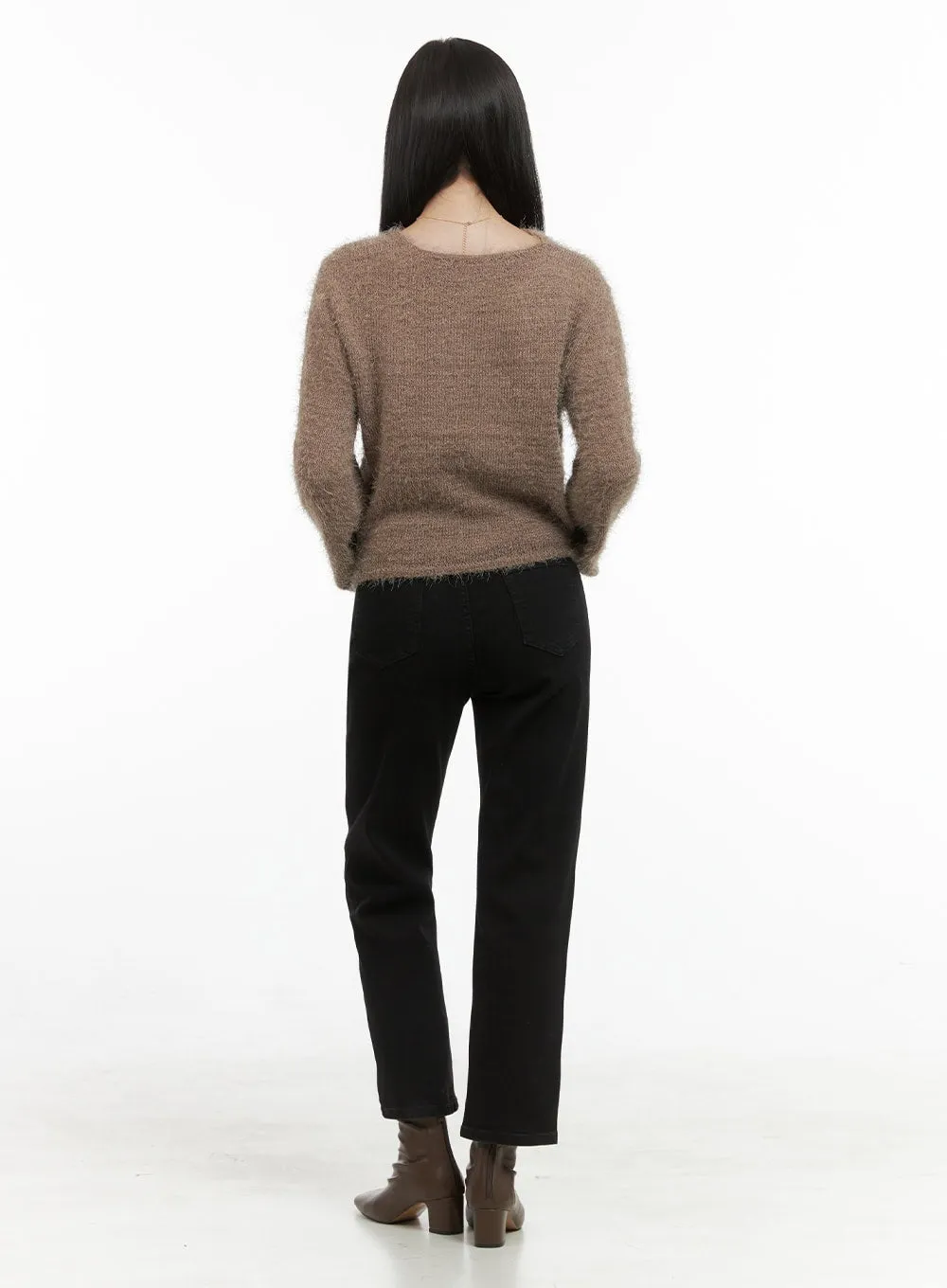 Modern V-Neck Cut-Out Top OS411