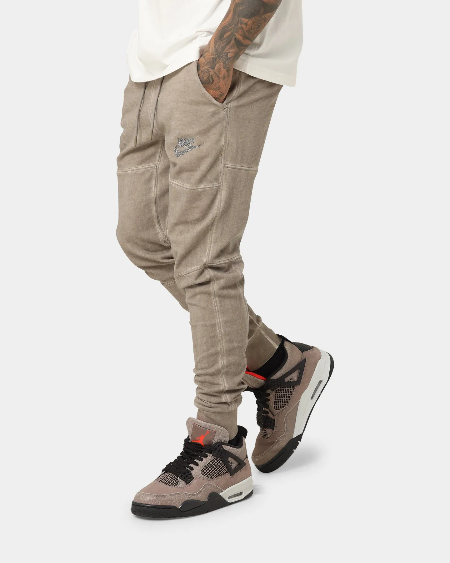 Nike Nike Sportswear Revival Jersey Joggers Moon Fossil