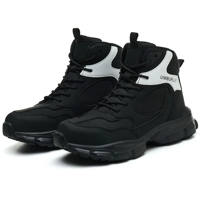 Purple Lightweight Steel Toe Winter Work Boots for Women Safety Shoes