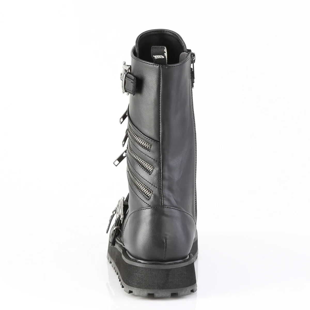 VALOR-240 DemoniaCult Black Vegan Leather Sexy Unisex Platform Shoes & Boots (Alternative Footwear)