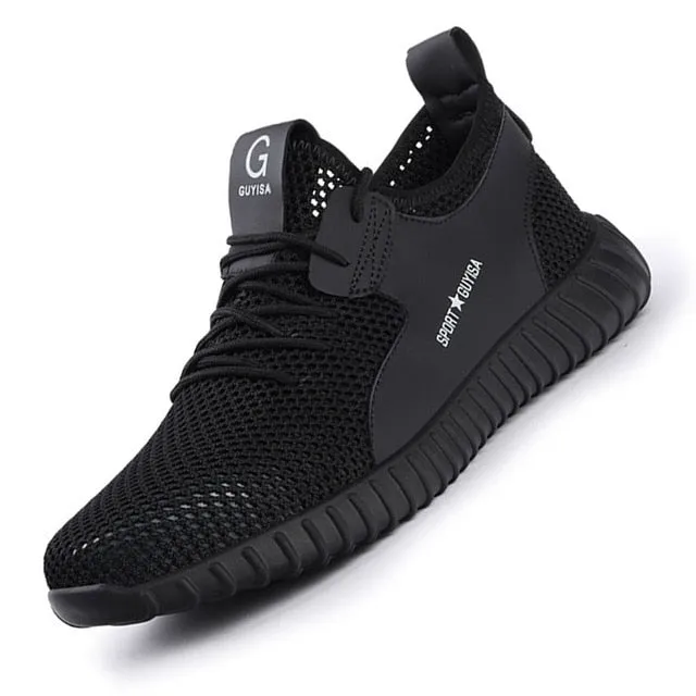 XPUHGM Air Mesh Steel Toe Work Shoes Breathable Working Shoes Man Safety Lightweight Puncture-Proof Safety Boots Dropshipping